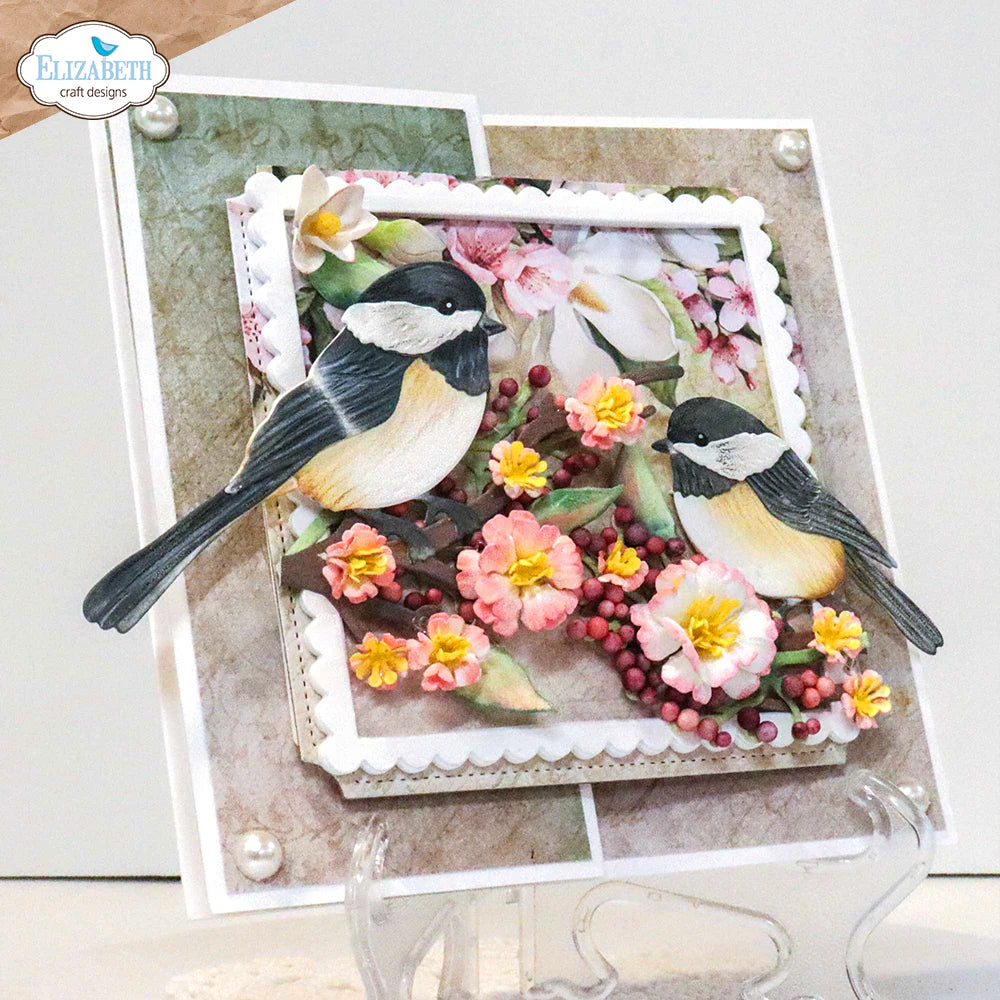Elizabeth Craft Designs Chickadee Metal Die Set