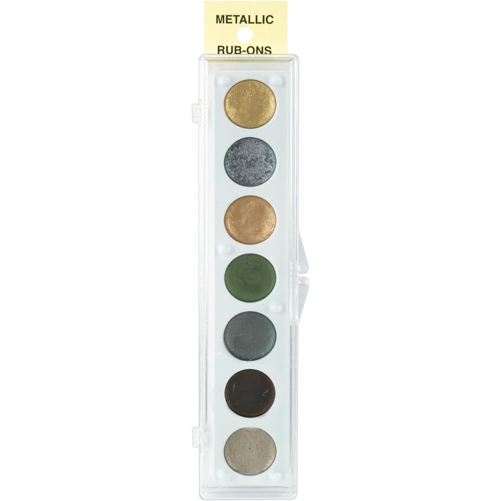 Craf-T Metallic Rub-On Paint Palette - 7 Colors Kit #2
