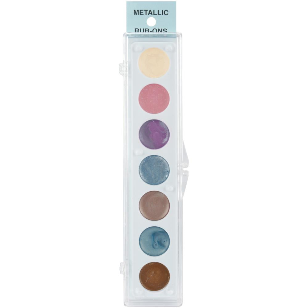Craf-T Metallic Rub-On Paint Palette - 7 Colors Kit #3
