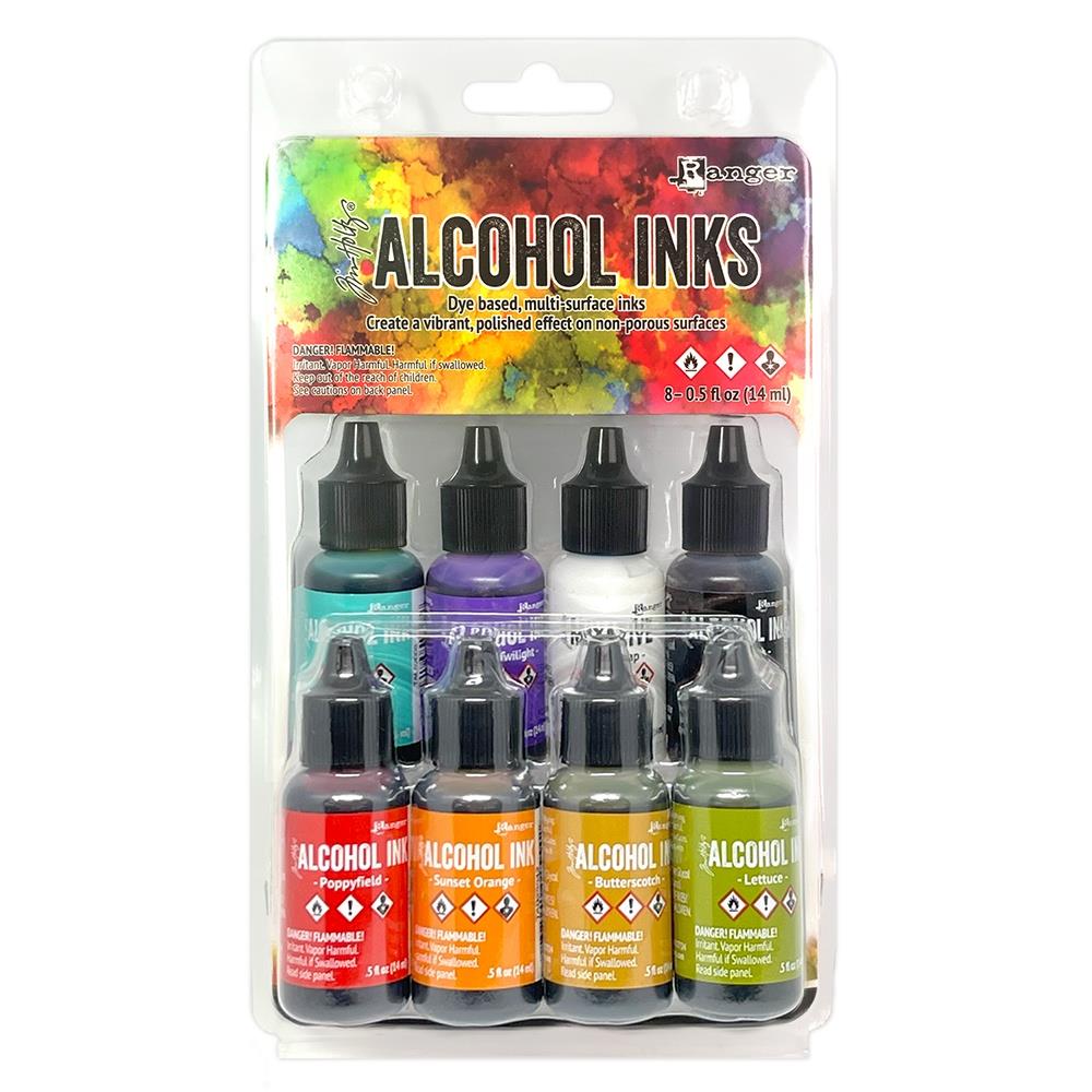 Kit de tinta con alcohol Tim Holtz®: espectro rosa/rojo