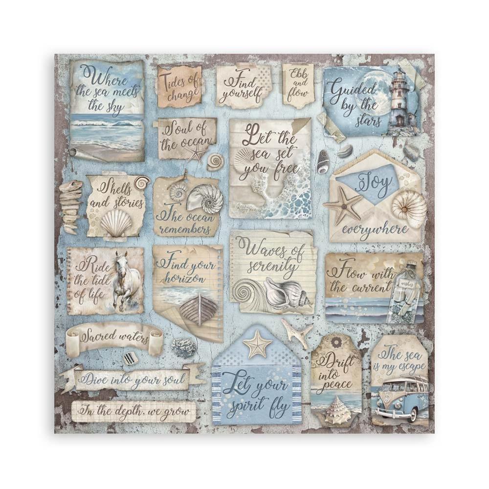 Stamperia Silent Sea 8” x 8” Paper Pad