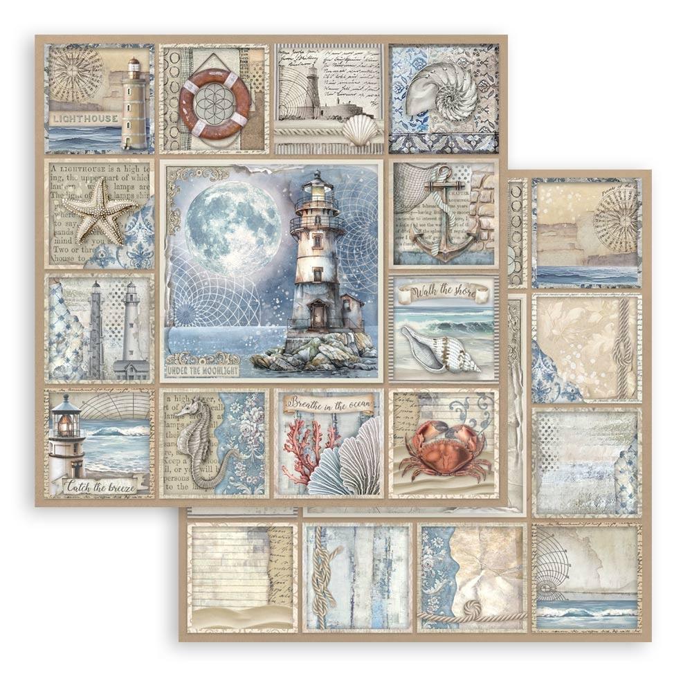 Stamperia Silent Sea 8” x 8” Paper Pad