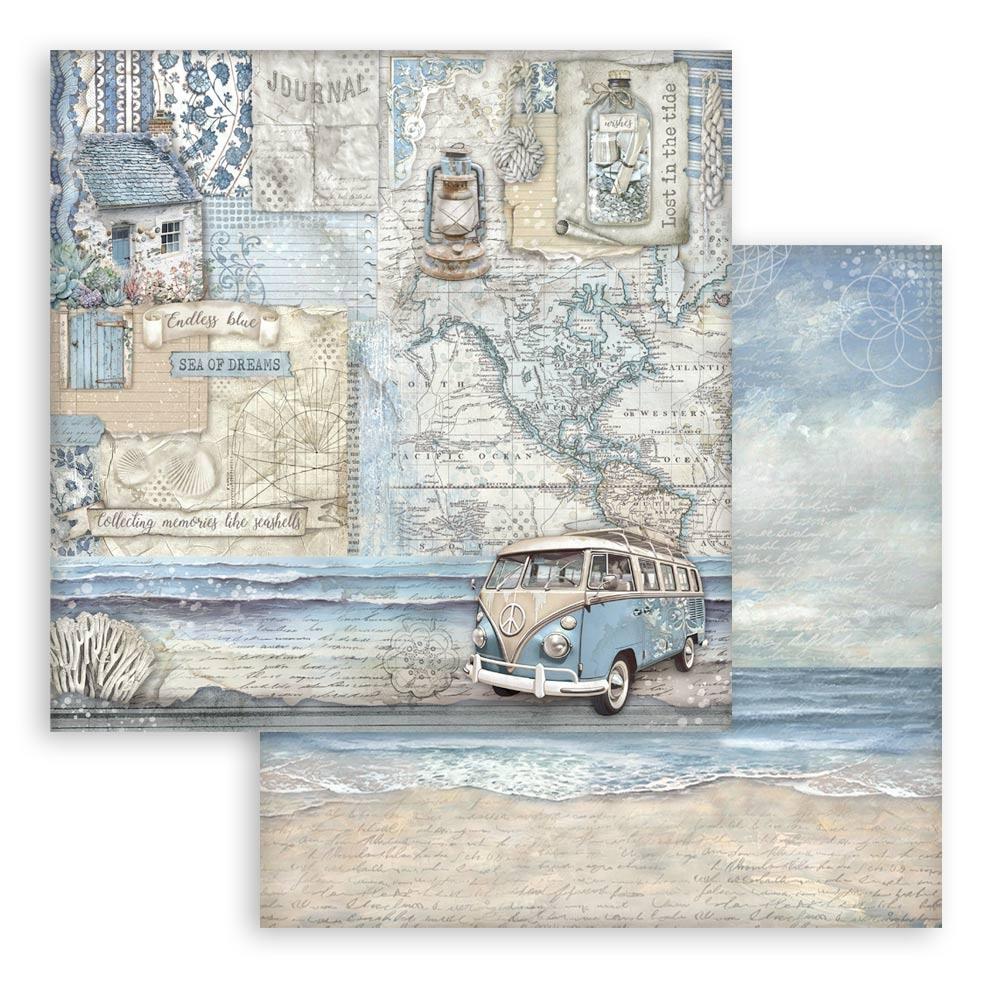 Stamperia Silent Sea 8” x 8” Paper Pad