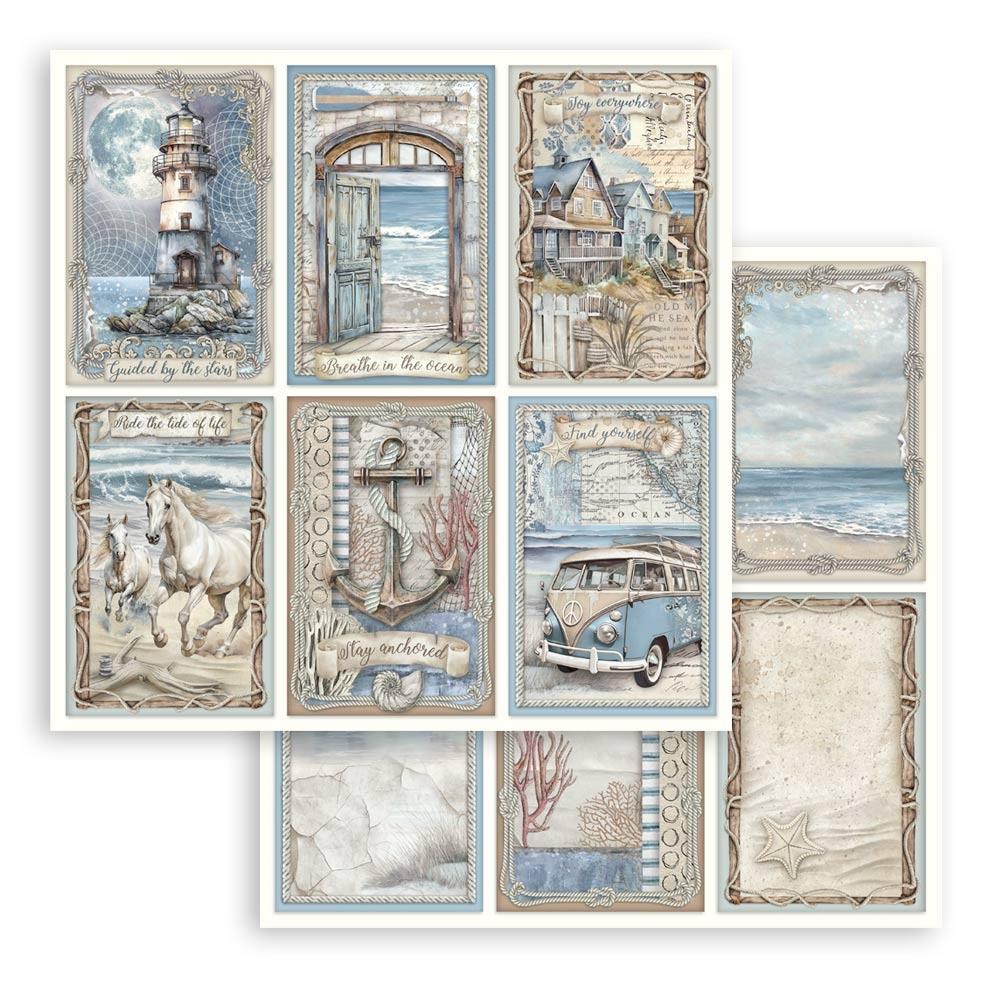 Stamperia Silent Sea 8” x 8” Paper Pad