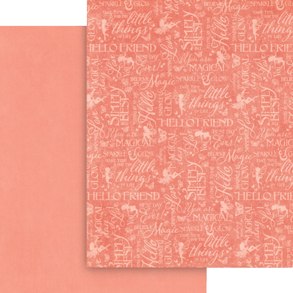 Graphic 45 Fairy Boutique 8.5” x 11” Patterns & Solids Pack