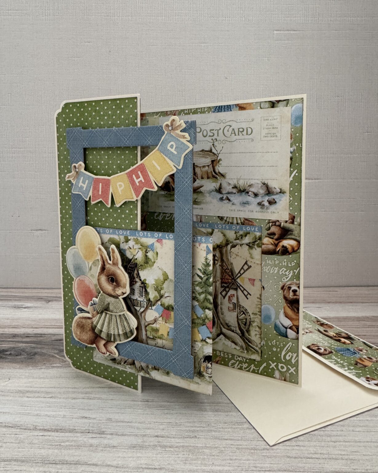 Graphic 45 Hip Hip Hooray - Z-Fold Card Set 2025 Kit 4