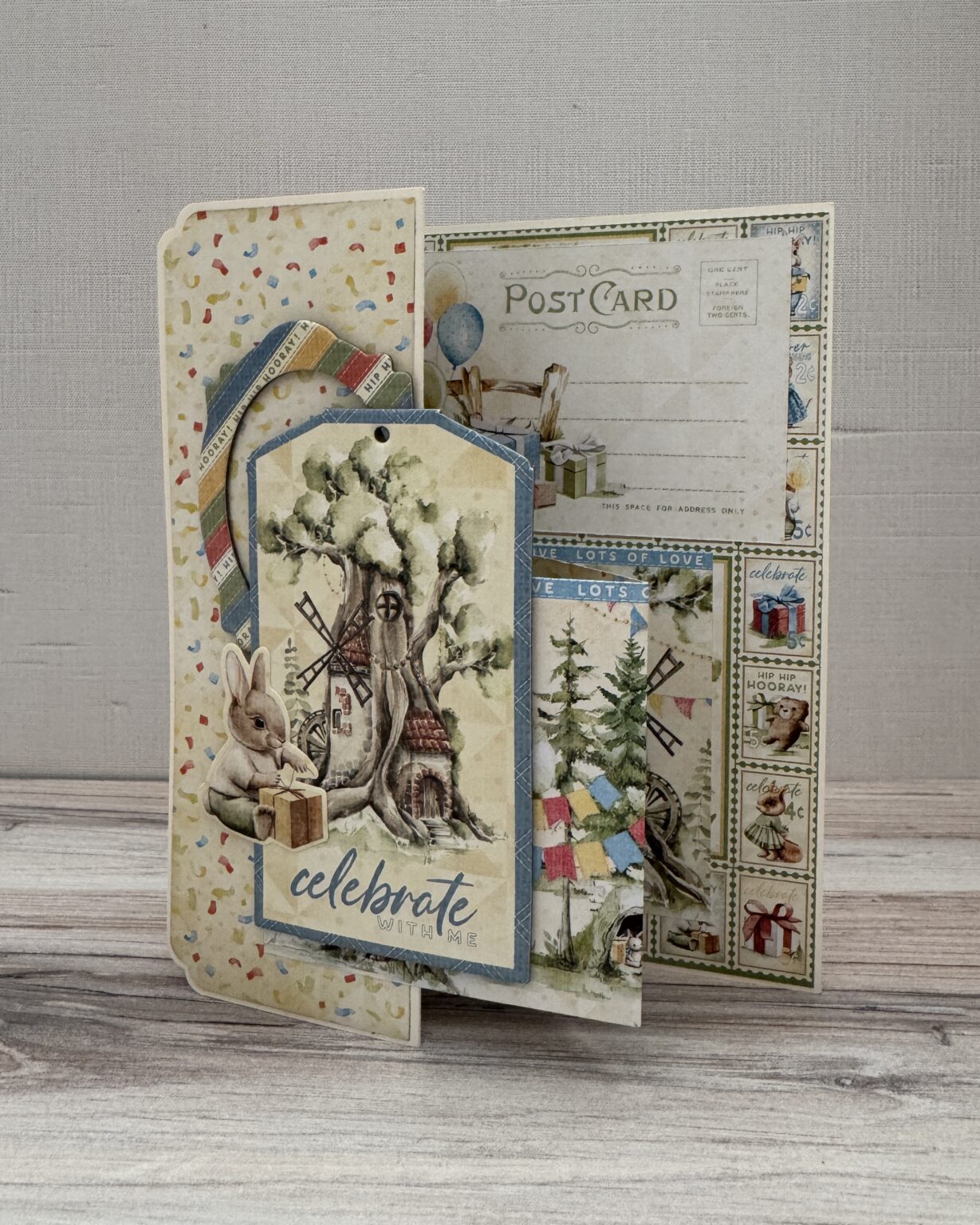 Graphic 45 Hip Hip Hooray - Z-Fold Card Set 2025 Kit 4