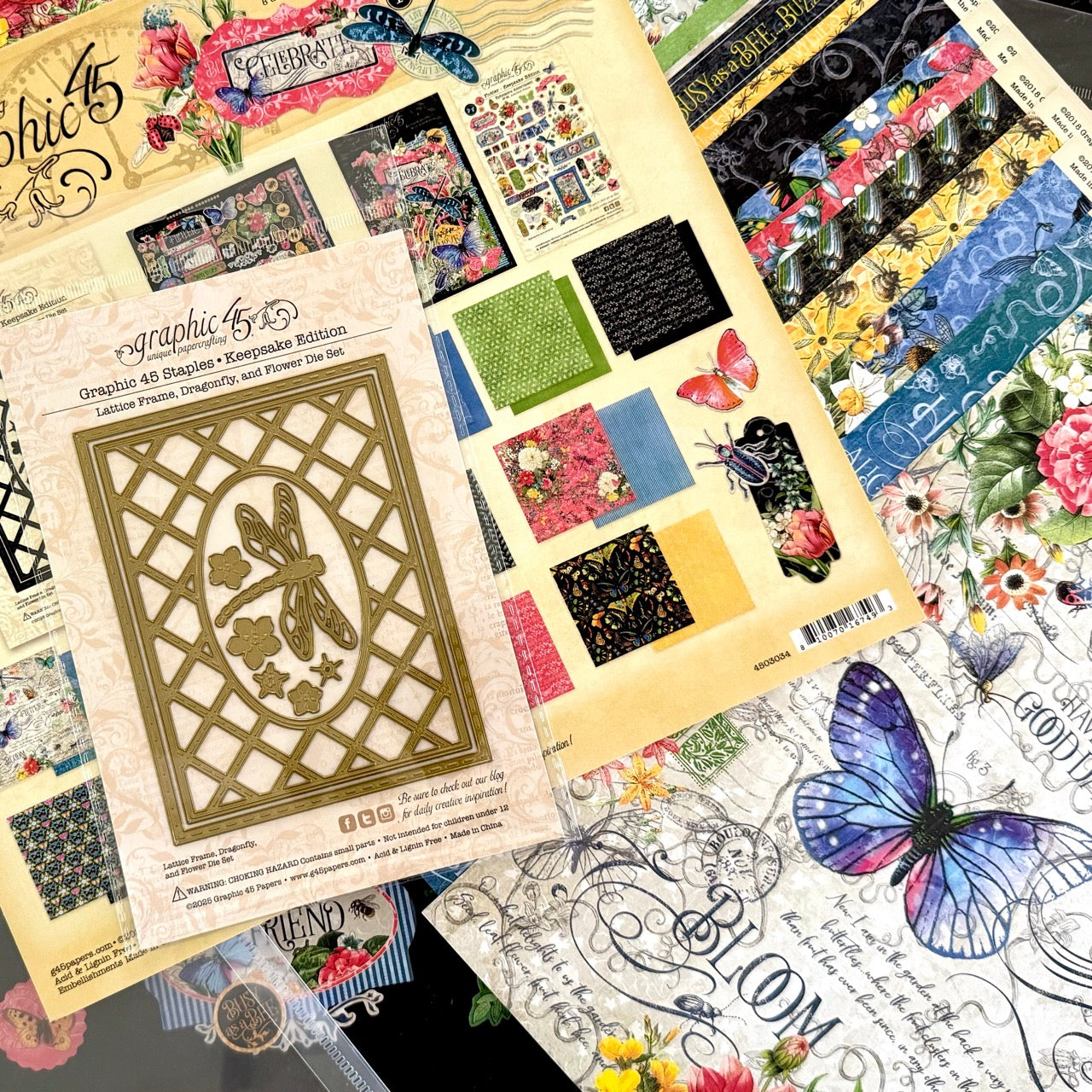 Graphic 45 Flutter - Keepsake Kit (with Exclusive Metal Die Set)