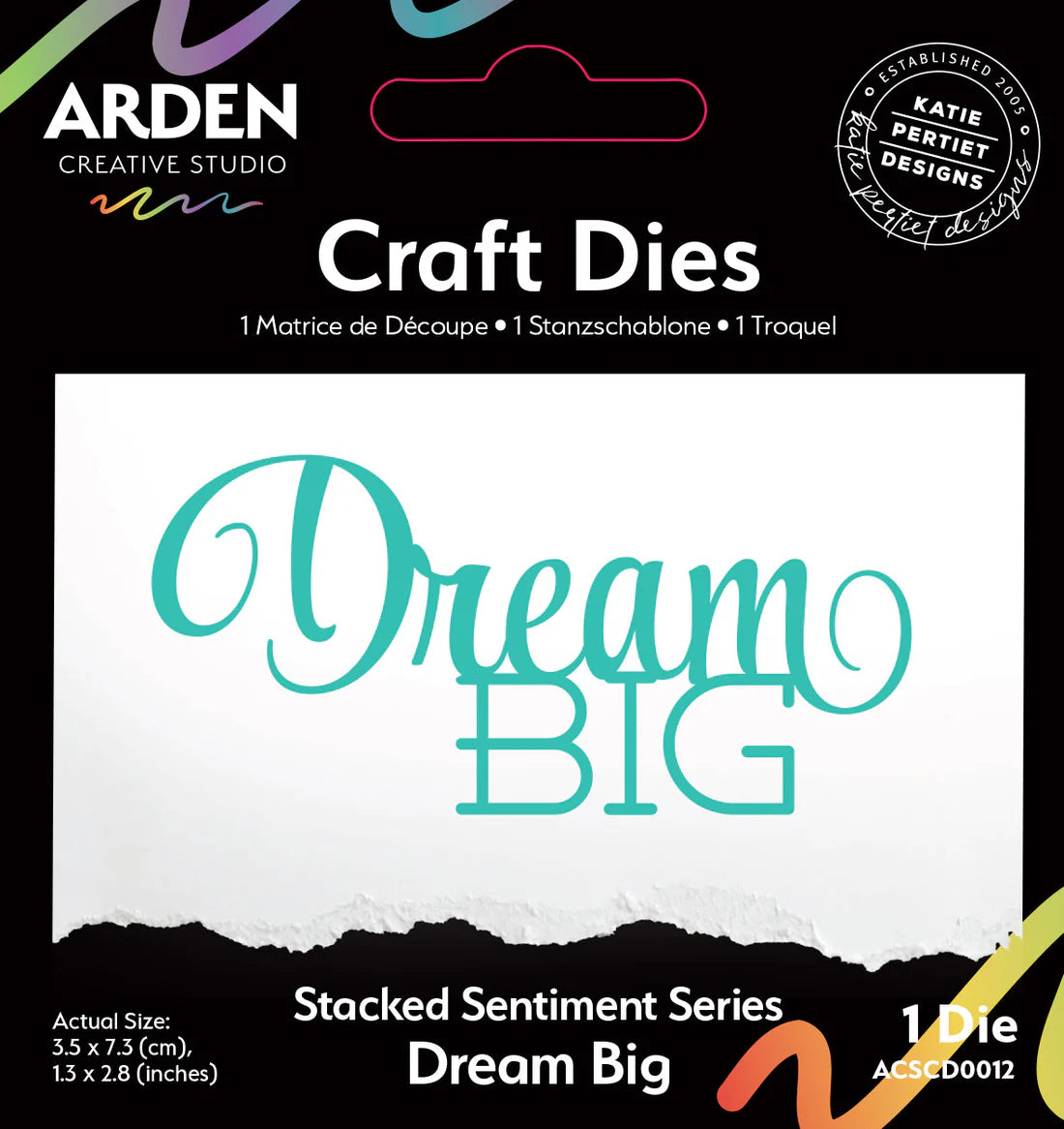 Arden Creative Studio - Stacked Sentiment Series - Dream Big Craft Die