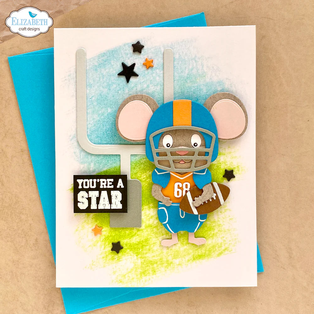 Elizabeth Craft Designs Sport Sentiments Stamp Set