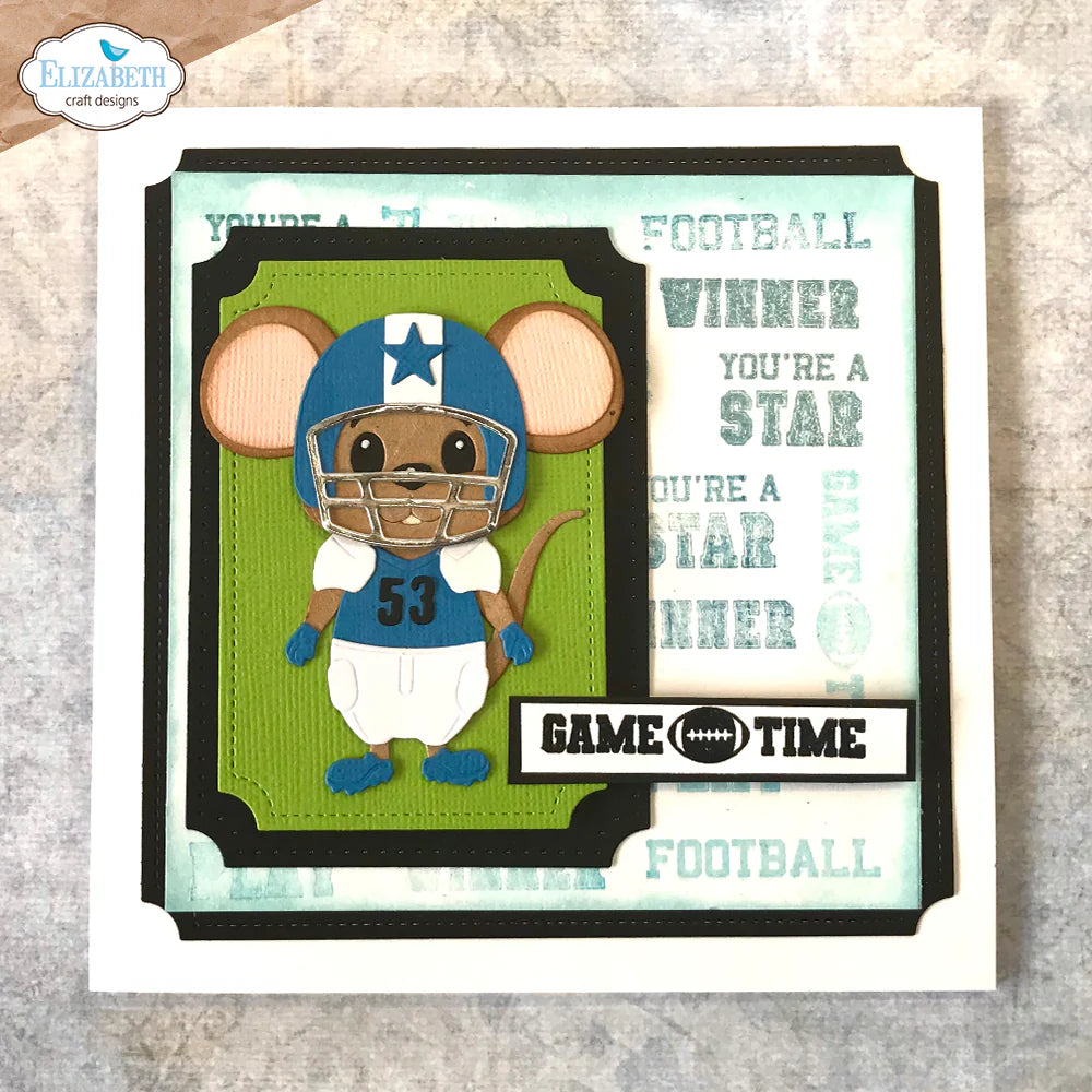 Elizabeth Craft Designs Sport Sentiments Stamp Set