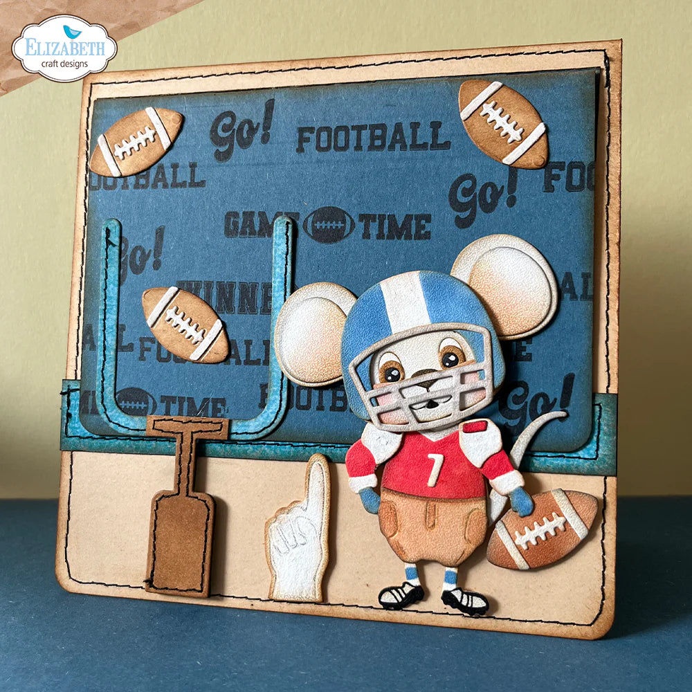 Elizabeth Craft Designs Sport Sentiments Stamp Set