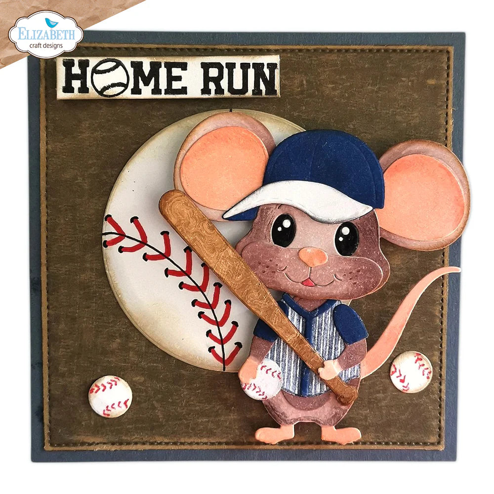 Elizabeth Craft Designs Football/Baseball Accessories Metal Die Set