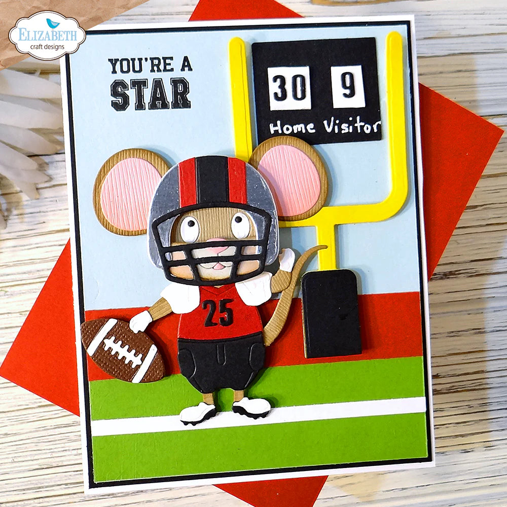 Elizabeth Craft Designs Football/Baseball Accessories Metal Die Set