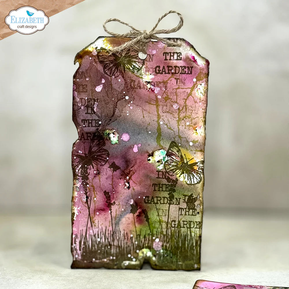 Elizabeth Craft Designs Cracked Fields Stamp Set