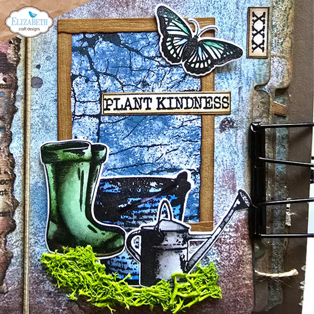 Elizabeth Craft Designs Cracked Fields Stamp Set