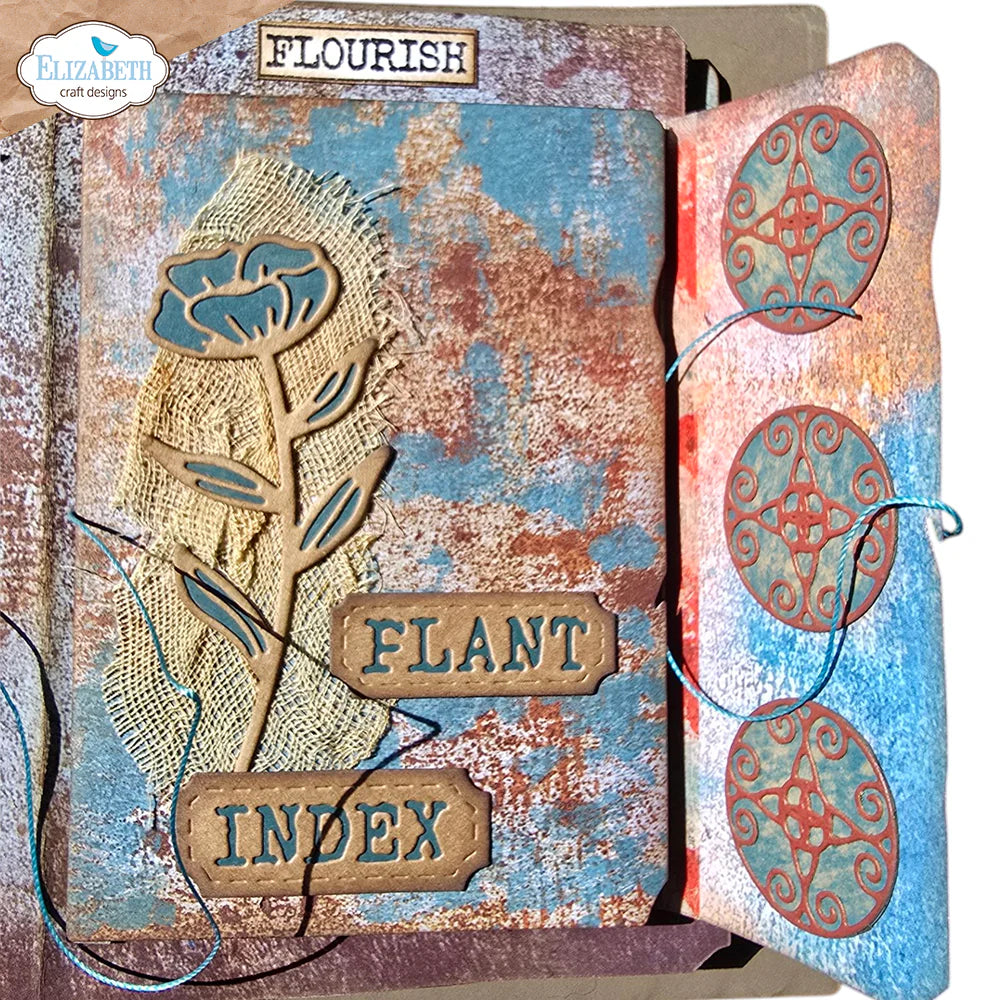 Elizabeth Craft Designs Plant Index Folder Metal Die Set