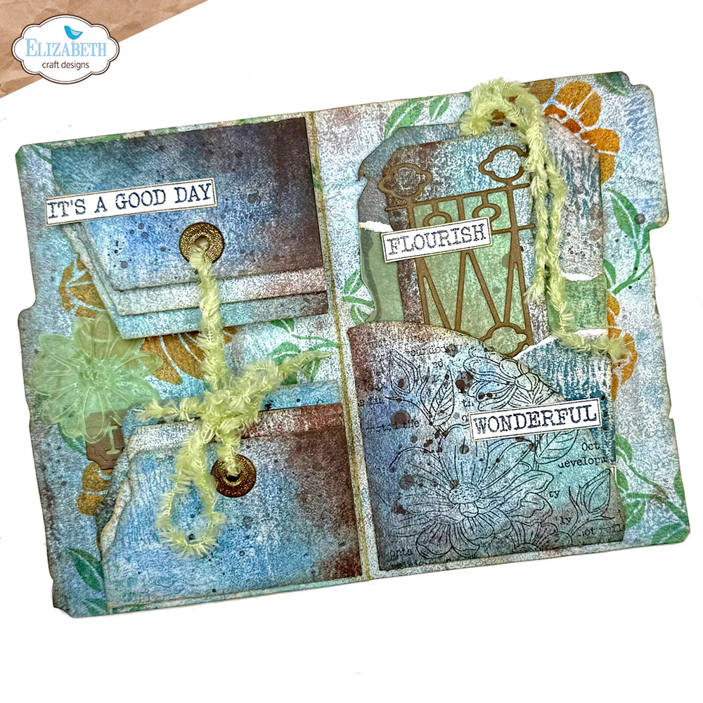 Elizabeth Craft Designs Plant Index Folder Metal Die Set