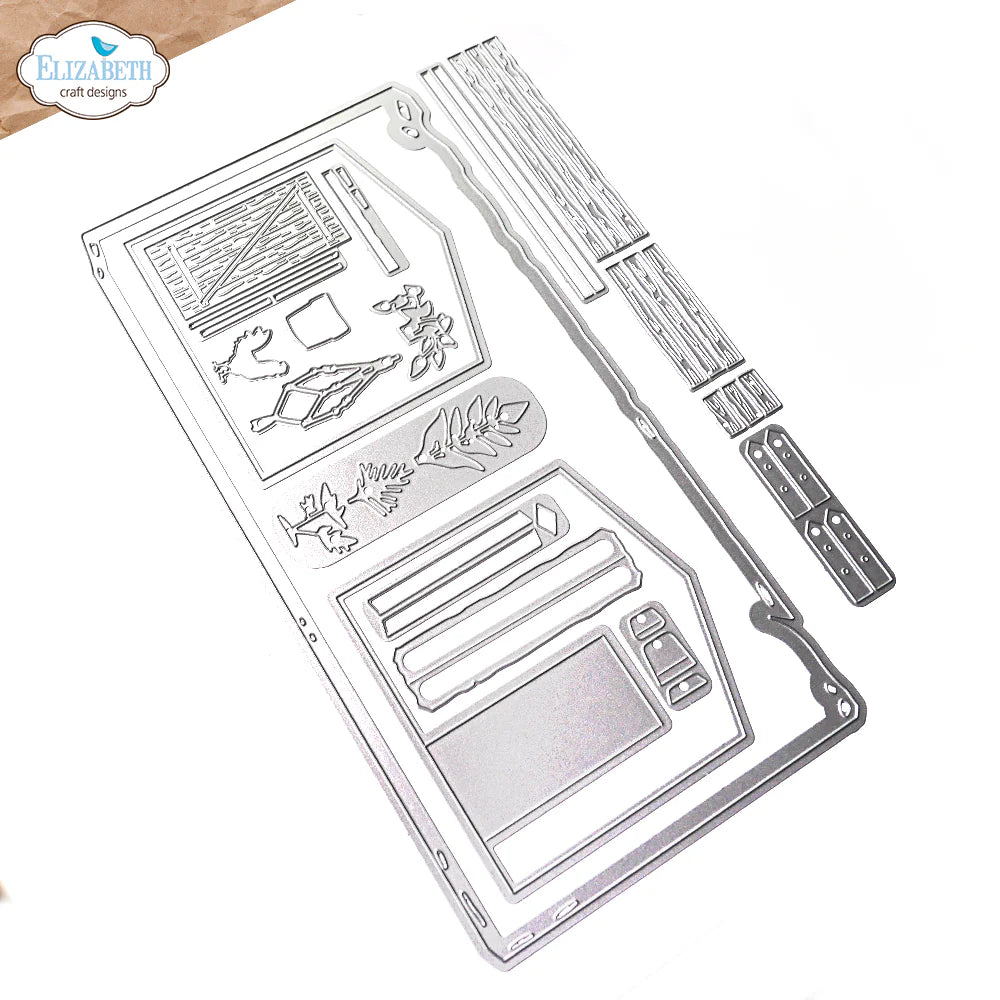 Elizabeth Craft Designs In The Garden Shed Metal Die Set