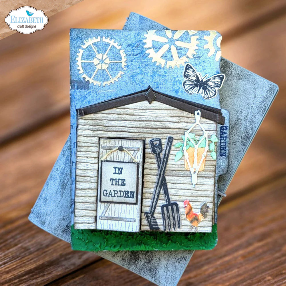 Elizabeth Craft Designs In The Garden Shed Metal Die Set