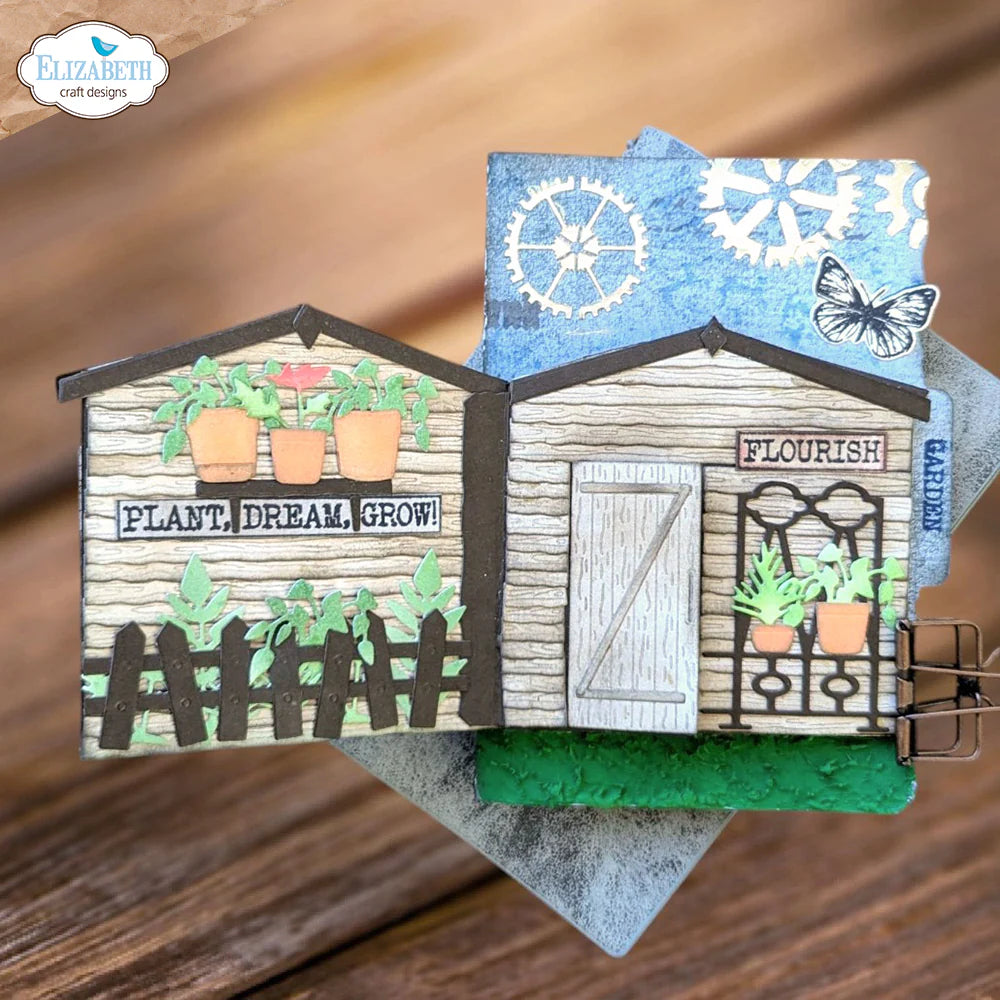 Elizabeth Craft Designs In The Garden Shed Metal Die Set