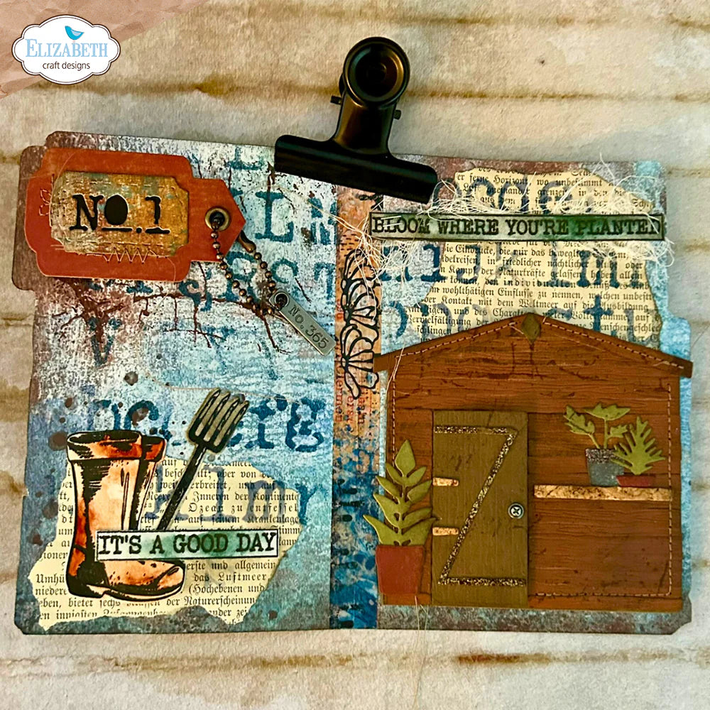 Elizabeth Craft Designs In The Garden Shed Metal Die Set