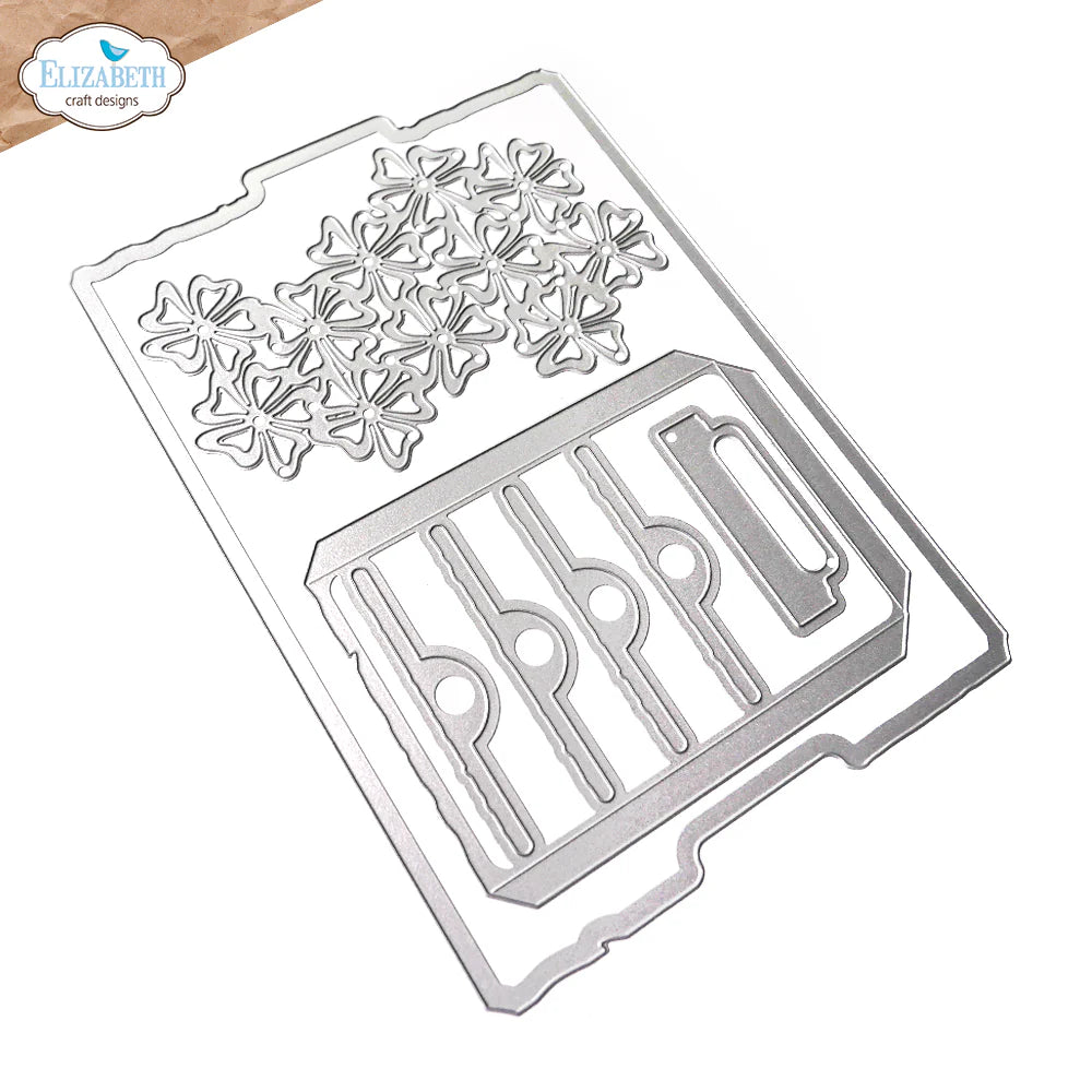 Elizabeth Craft Designs Floral Slots File Folder Metal Die Set