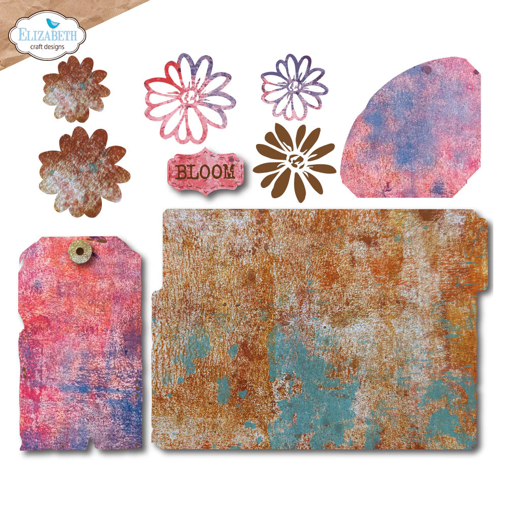 Elizabeth Craft Designs Bloom File Folder Metal Die Set