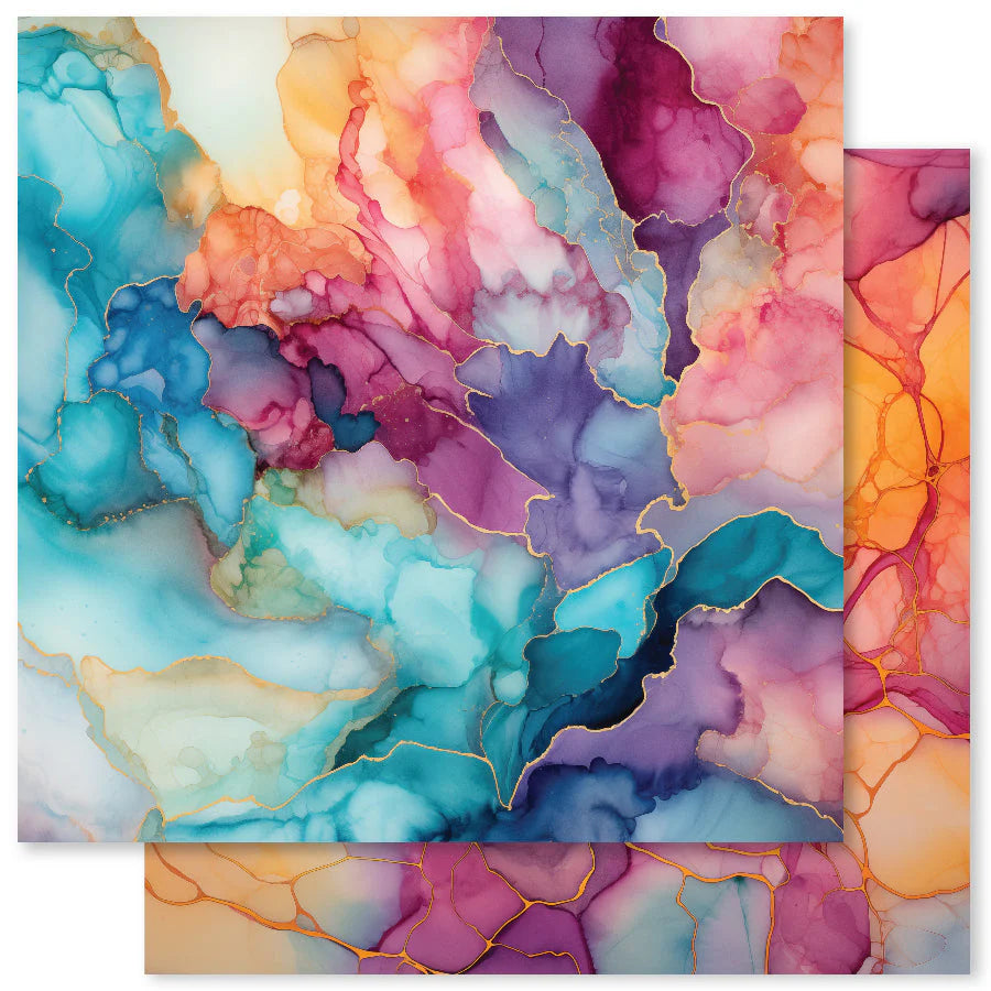 Paper Rose Studio Inky Colour 12x12 Paper Collection