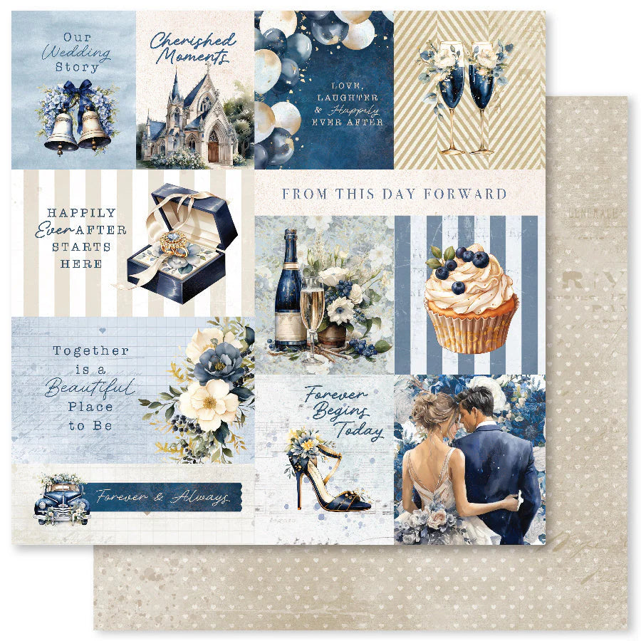 Paper Rose Studio Wedding Blooms 2.0 12x12 Paper Collection