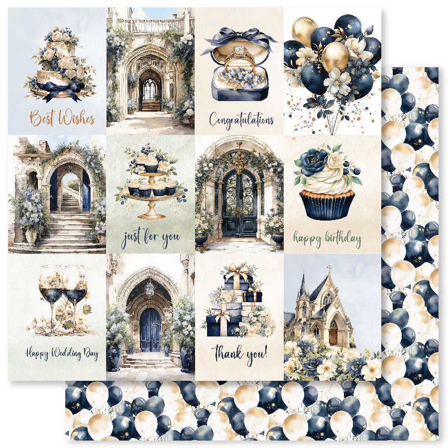 Paper Rose Studio Wedding Blooms 12x12 Paper Collection
