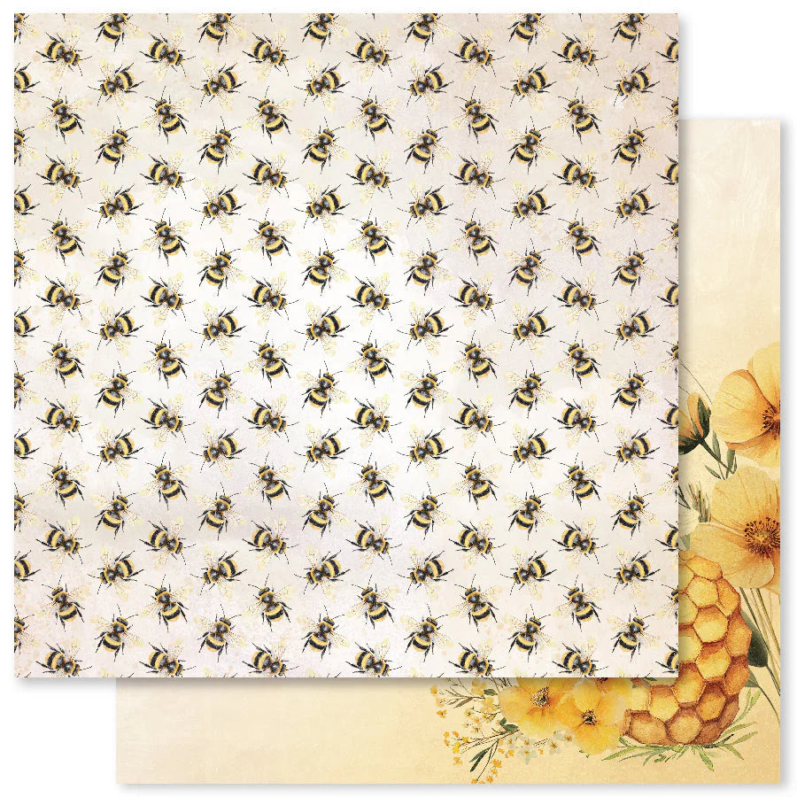 Paper Rose Studio Bees & Butterflies Basics 12x12 Paper Collection