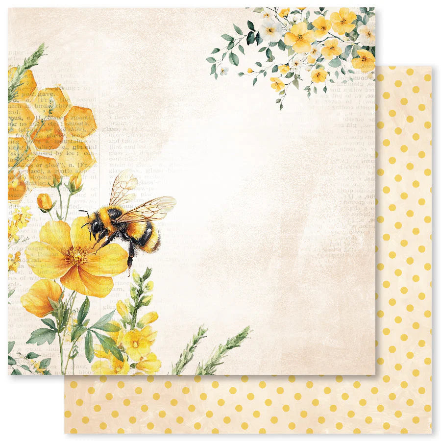 Paper Rose Studio Bees & Butterflies Basics 12x12 Paper Collection