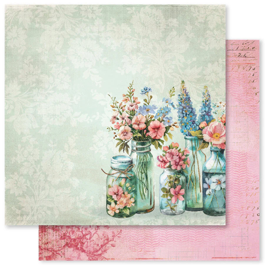 Paper Rose Studio Flower Shoppe Basics 12x12 Paper Collection