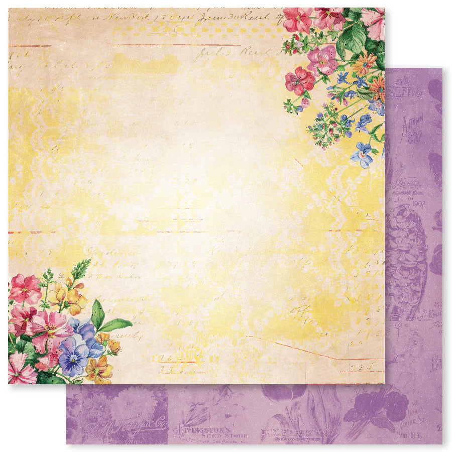 Paper Rose Studio Flower Shoppe Basics 12x12 Paper Collection