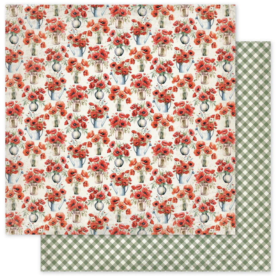 Paper Rose Studio Poppy Garden Basics 12x12 Paper Collection