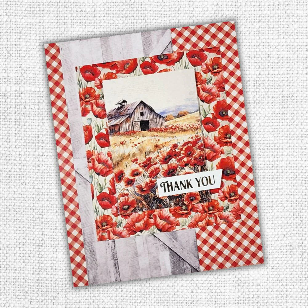Paper Rose Studio Poppy Garden Basics 12x12 Paper Collection