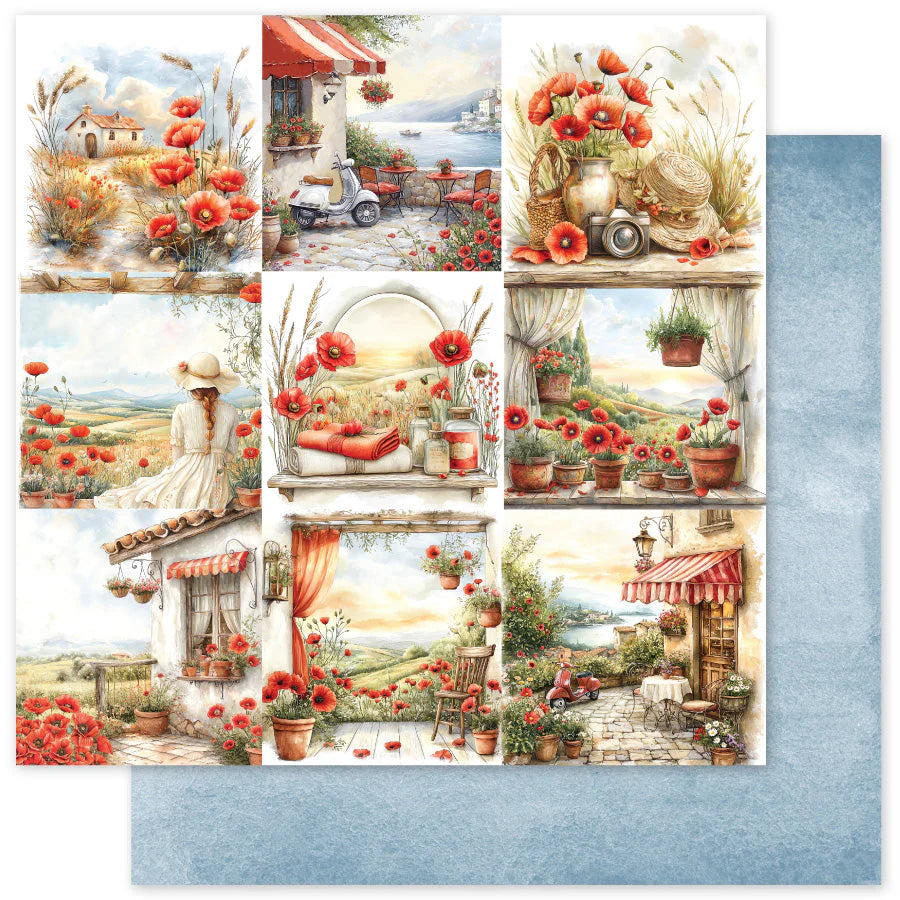 Paper Rose Studio Poppy Garden 12x12 Paper Collection