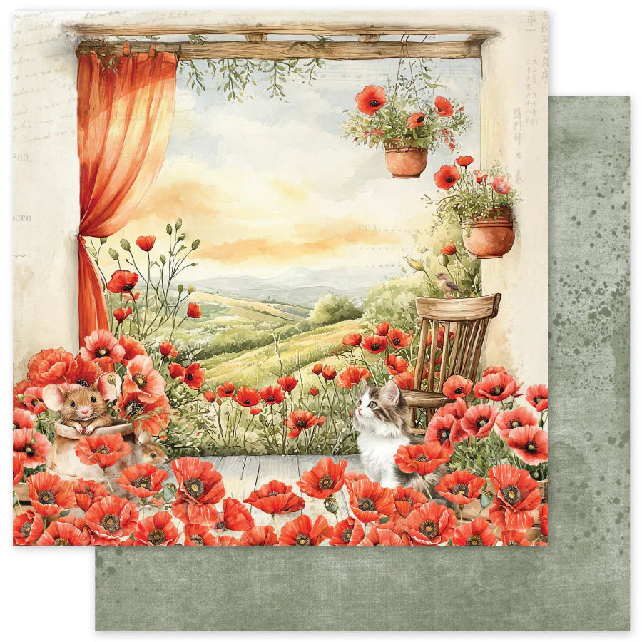 Paper Rose Studio Poppy Garden 12x12 Paper Collection
