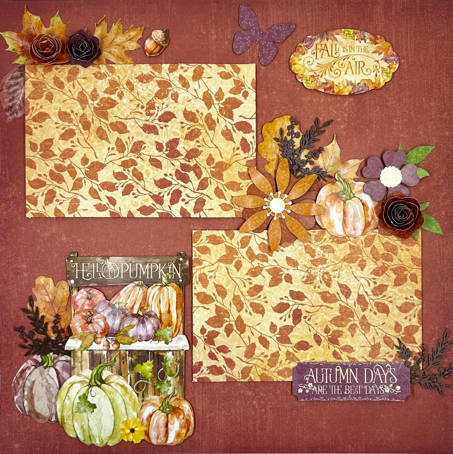 Happy Fall 2-Page Layout (Virtual Class 78)