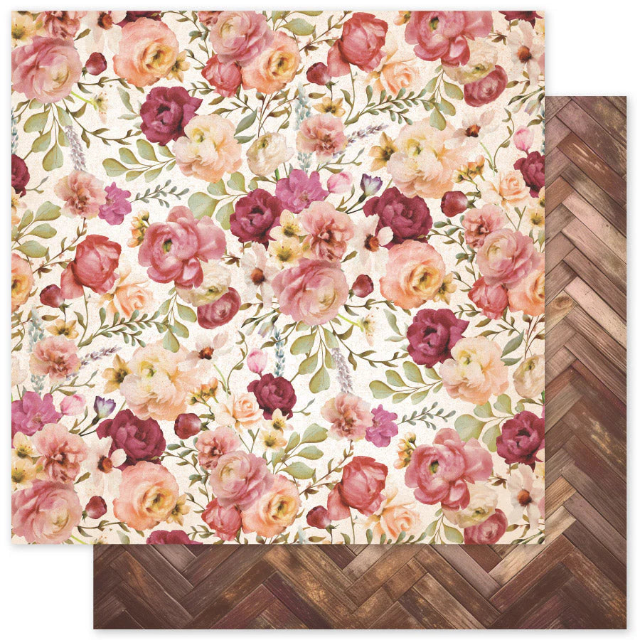 Paper Rose Studio Vintage Rose 12x12 Paper Collection