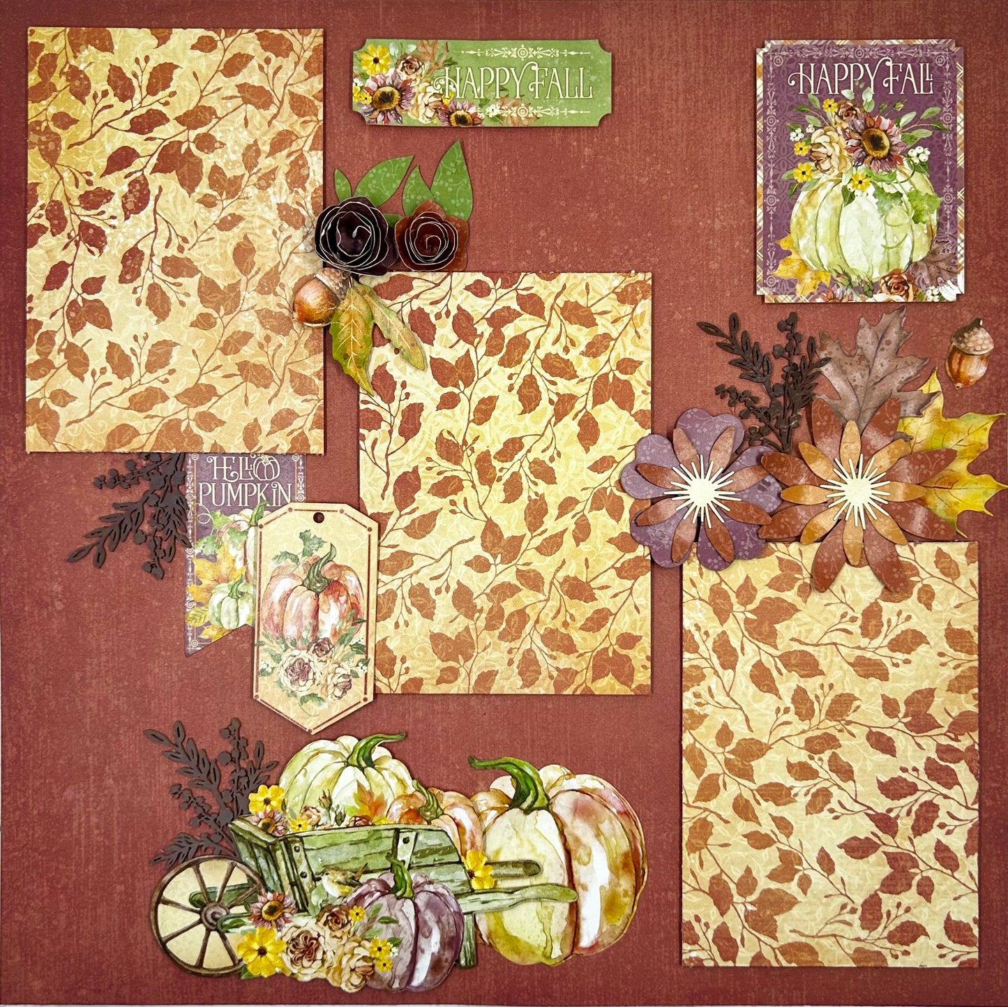 Happy Fall 2-Page Layout (Virtual Class 78)