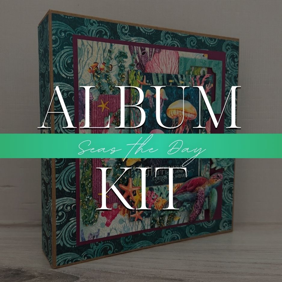 Graphic 45 Seas the Day - Tri-Fold Waterfall Album 2025 Kit 5