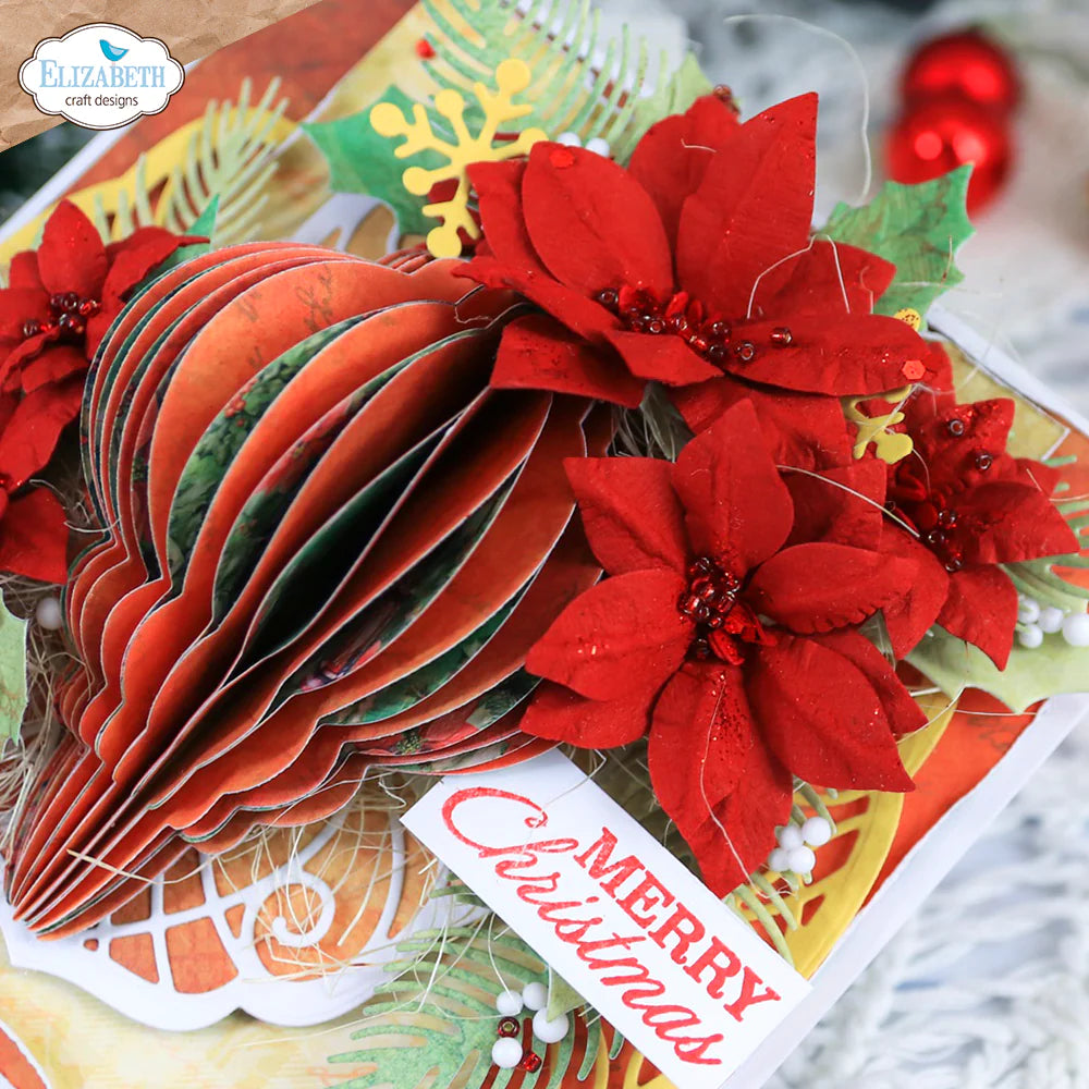 Elizabeth Craft Designs Festive Holly Sentiments Stamp Set