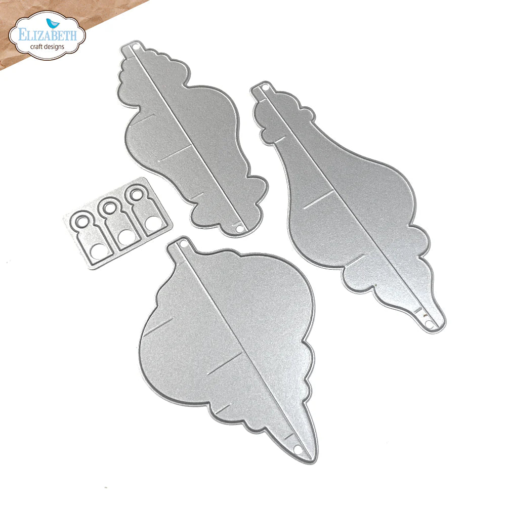 Elizabeth Craft Designs Festive Ornaments Metal Die Set