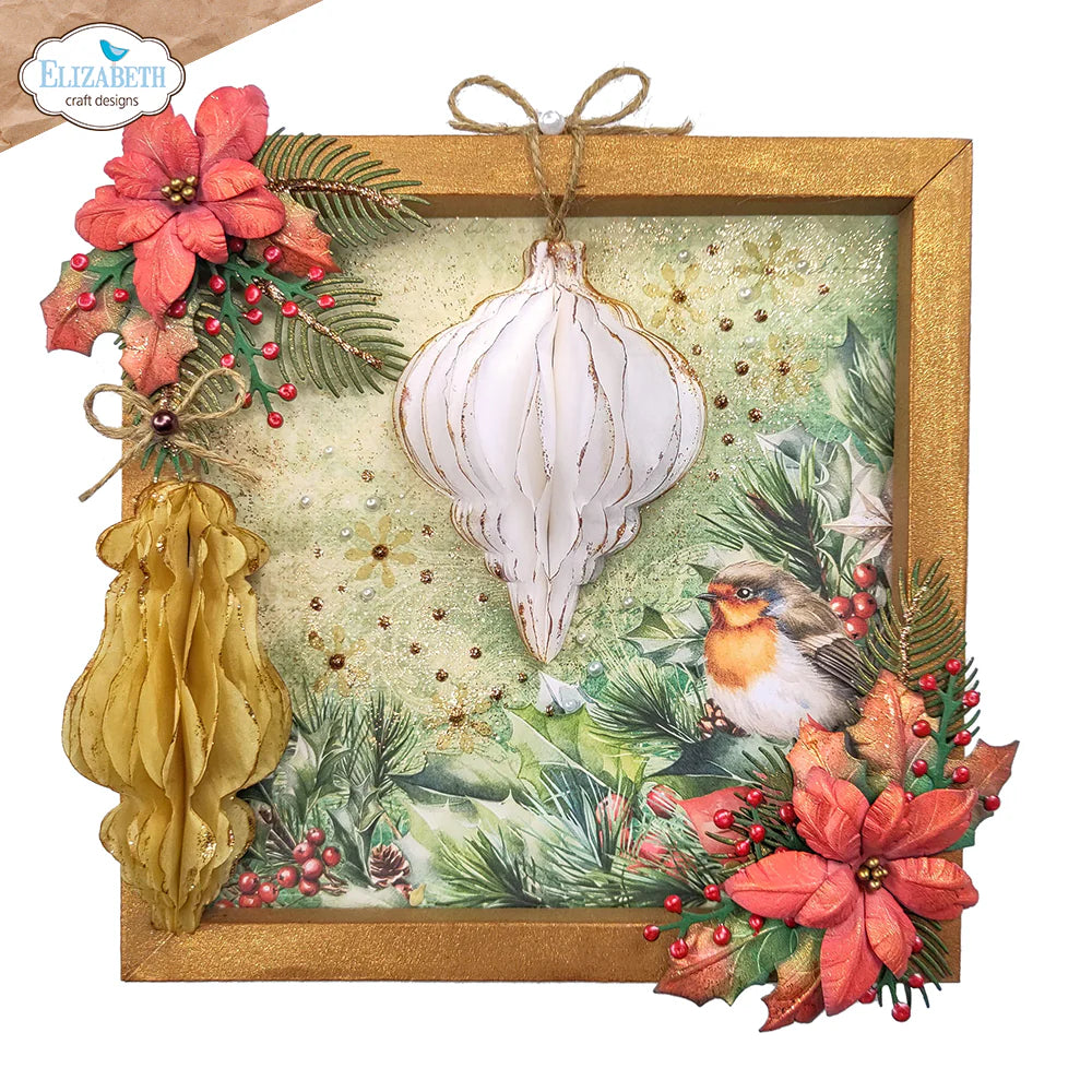 Elizabeth Craft Designs Festive Ornaments Metal Die Set
