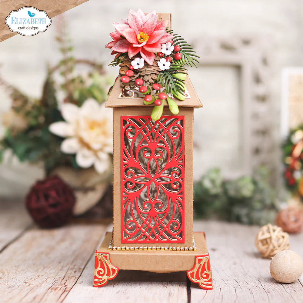Elizabeth Craft Designs Festive Lantern Metal Die Set