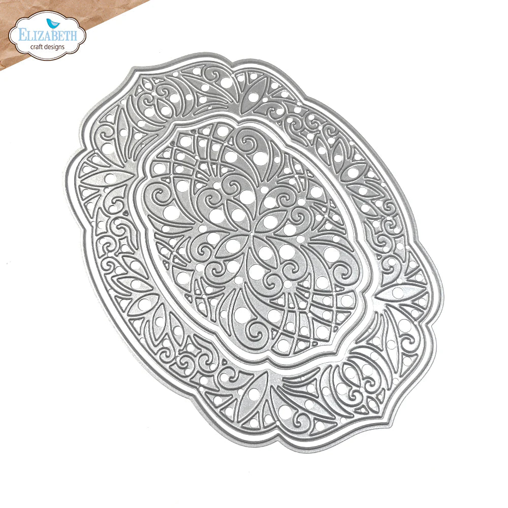 Elizabeth Craft Designs Festive Ornate Frame Metal Die Set