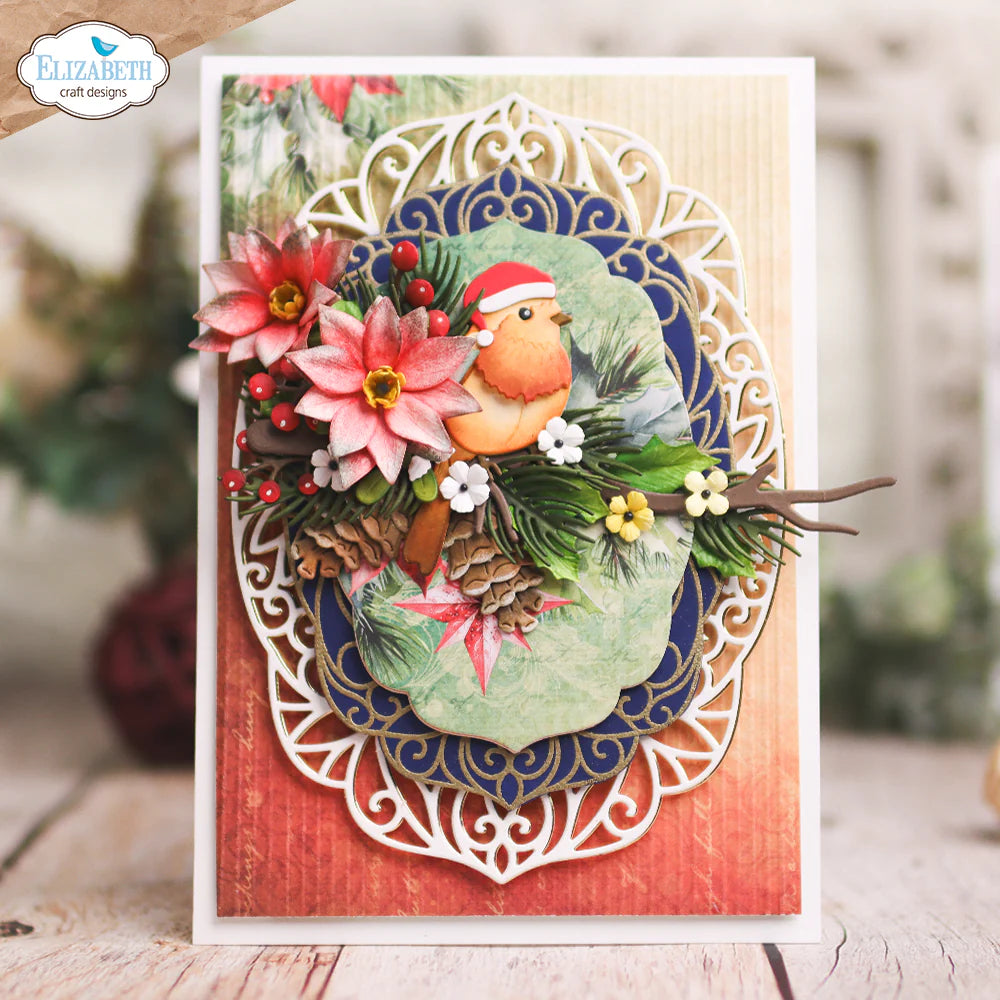 Elizabeth Craft Designs Festive Ornate Frame Metal Die Set
