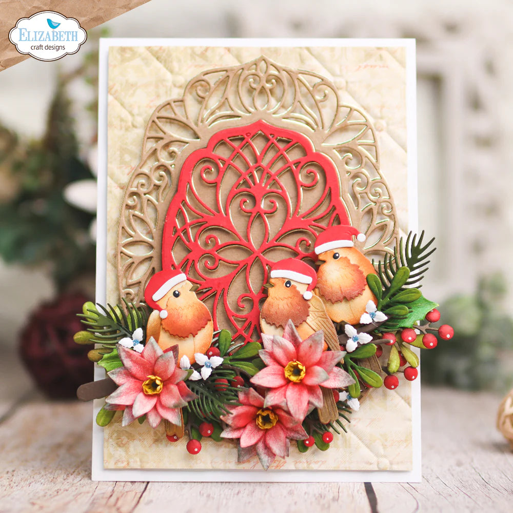 Elizabeth Craft Designs Festive Ornate Frame Metal Die Set